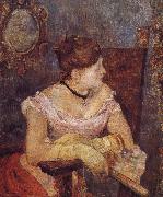 Paul Gauguin Evening dress of Mette oil on canvas